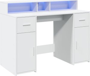 Biurko vidaXL Białe 120 cm x 55 cm 3