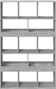 vidaXL Regał/przegroda do pokoju, szarość betonu, 100x33x156,5 cm 4