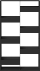 vidaXL Regał/przegroda czarny 100x33x175 cm 4