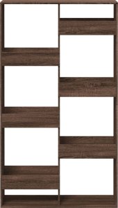 vidaXL Regał/przegroda do pokoju, brązowy dąb, 100x33x175 cm 4