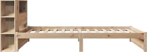 vidaXL Łóżko z regałem, bez materaca, 75x190 cm, drewno sosnowe 5