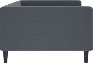 vidaXL Sofa z funkcją spania, ciemnoszara, 100x200 cm, aksamit 4