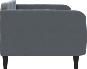 vidaXL Sofa z funkcją spania, ciemnoszara, 100x200 cm, aksamit 4