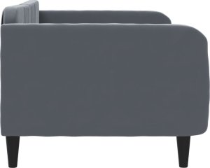 vidaXL Sofa z funkcją spania, ciemnoszara, 90x200 cm, aksamit 4