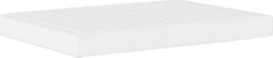 vidaXL Materac piankowy, biały, 120x220 cm, twardość H2/H3 3