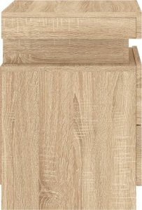 vidaXL Szafka nocna z oświetleniem LED, dąb sonoma, 35x39x55 cm 9