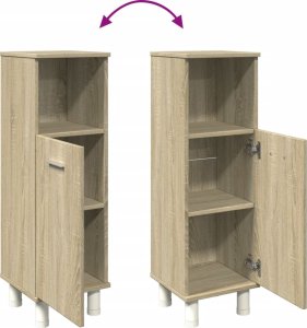 vidaXL Szafka łazienkowa, dąb sonoma, 30,5x30x95 cm 7