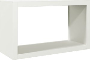 vidaXL Stojak na drewno opałowe, biały, 100x40x60 cm, stalowy 2