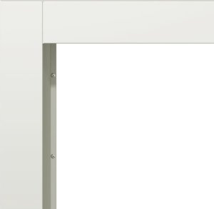 vidaXL Stojak na drewno opałowe, biały, 100x40x60 cm, stalowy 7