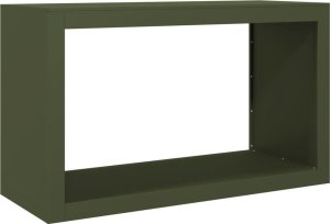 vidaXL Stojak na drewno opałowe, zielony, 100x40x60 cm, stalowy 6