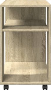 vidaXL Stolik boczny na kółkach, dąb sonoma, 70x35x60 cm 6