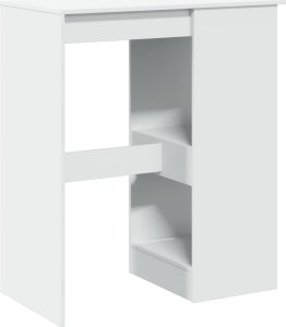 vidaXL Stolik barowy z przegródkami, biały, 90x47,5x103,5 cm 6