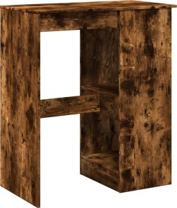 vidaXL Stolik barowy z przegródkami, przydymiony dąb, 90x47,5x103,5 cm 6