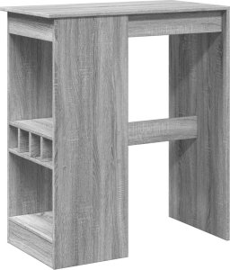 vidaXL Stolik barowy z przegródkami, szary dąb sonoma, 90x47,5x103,5cm 2