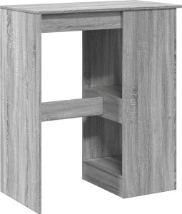 vidaXL Stolik barowy z przegródkami, szary dąb sonoma, 90x47,5x103,5cm 6