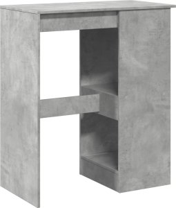 vidaXL Stolik barowy z przegródkami, szarość betonu, 90x47,5x103,5 cm 6