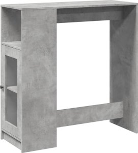 vidaXL Stolik barowy z przegrodami, szarość betonu, 101x40x103,5 cm 2
