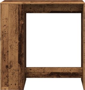 vidaXL Stolik barowy z przegrodami, stare drewno, 101x40x103,5 cm 4
