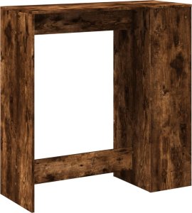 vidaXL Stolik barowy z przegrodami, przydymiony dąb, 101x40x103,5 cm 7