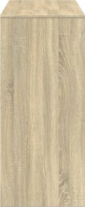 vidaXL Stolik barowy z regałem, dąb sonoma, 124x46x103,5 cm 5