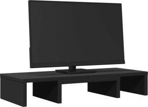 vidaXL Podstawka pod monitor, regulowana, czarna, 60x24x10,5 cm 3