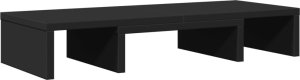 vidaXL Podstawka pod monitor, regulowana, czarna, 60x24x10,5 cm 6
