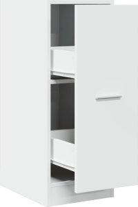 vidaXL Szafka apteczna, biała, 30x41x77,5 cm, materiał drewnopochodny 2
