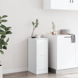 vidaXL Szafka apteczna, biała, 30x41x77,5 cm, materiał drewnopochodny 4