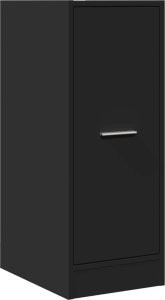 vidaXL Szafka apteczna, czarna, 30x41x77,5 cm, materiał drewnopochodny 3