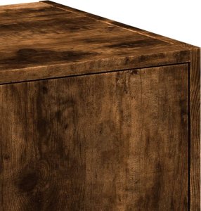 vidaXL Szafka apteczna, przydymiony dąb, 30x41x118 cm 8