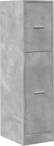 vidaXL Szafka apteczna, szarość betonu, 30x41x118 cm 3
