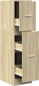 vidaXL Szafka apteczna, dąb sonoma, 30x41x118 cm 2