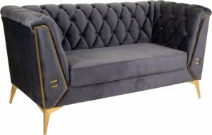 Dekoria Sofa Alexandra House Living Szary 72 x 75 x 153 cm 1