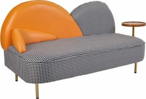 Dekoria Sofa Alexandra House Living Szary 75 x 90 x 150 cm 1