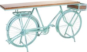 Bigbuy Home Odbiornik Alexandra House Living Bike Turkusowy Drewno Żelazo 50 x 94 x 198 cm 1