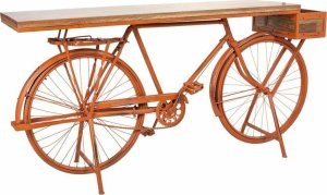 Bigbuy Home Odbiornik Alexandra House Living Bike Miedź Drewno Żelazo 50 x 94 x 198 cm 1