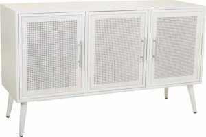 DKD Home Decor Kredens Alexandra House Living Biały Srebrzysty Bambus Drewno MDF 41 x 71 x 120 cm 1