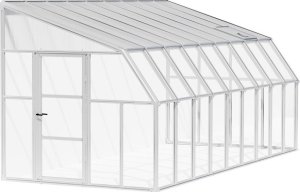 EDA Rion Plastikowa szklarnia przyścienna Sun Room 49 Biały 570 x 258 x 266 cm 1