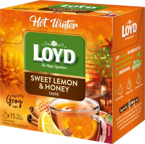 LOYD Herbata Loyd Hot Winter cytryna miód piramidki 15tb 1