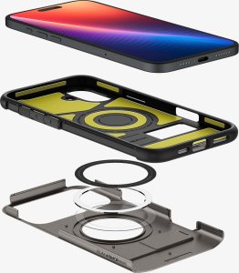 Spigen Spigen Slim Armor MagSafe, gunmetal - iPhone 6.1" 2024 4