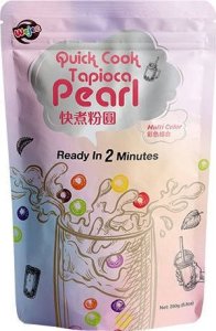 NO NAME Quick Cook Tapioca Pearl, błyskawiczne perełki do Bubble Tea, miks kolorów 250g - Wejee 1