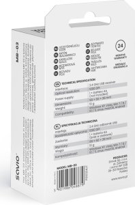 Mysz Savio SAVIO MB-03 Mysz bezprzewodowa 5