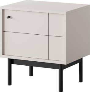 Selsey Szafka nocna Japandi 54 cm Szary beż 1