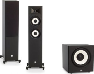 Kino domowe JBL Zestaw Stereo 2.1 JBL Para kolumn Stage A180  Subwoofer Stage A100P | SALON RACIBÓRZ | Negocjuj na www lub tel.: 885 440 803 | 1