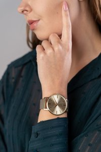 Zegarek Paul Lorens Zegarek damski Paul Lorens JULIE zt beżowy pasek + siatka mesh 4