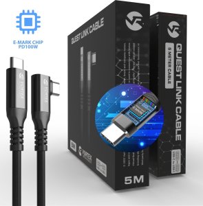 Vortex Virtual Reality VortexVR Kabel 5m 10 GBPS PD100W (Fast charging) USB-C do META QUEST LINK / OCULUS LINK 3