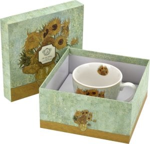 DUO Filiżanka porcelanowa 250 ml + spodek Sunflowers 1