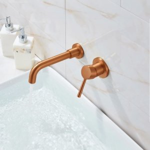 Bateria prysznicowa Rea Bateria Podtynkowa REA LUNGO Miedziana Szczotkowana Długa + BOX 5