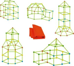 Heckermann Zabawka klocki konstrukcyjne + płachta Heckermann HC-060C-3 Składany namiot dla dzieci 5