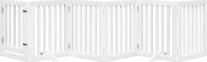 vidaXL vidaXL Składana bramka dla psa, z drzwiami, 6 paneli, biała, 300 cm 3
